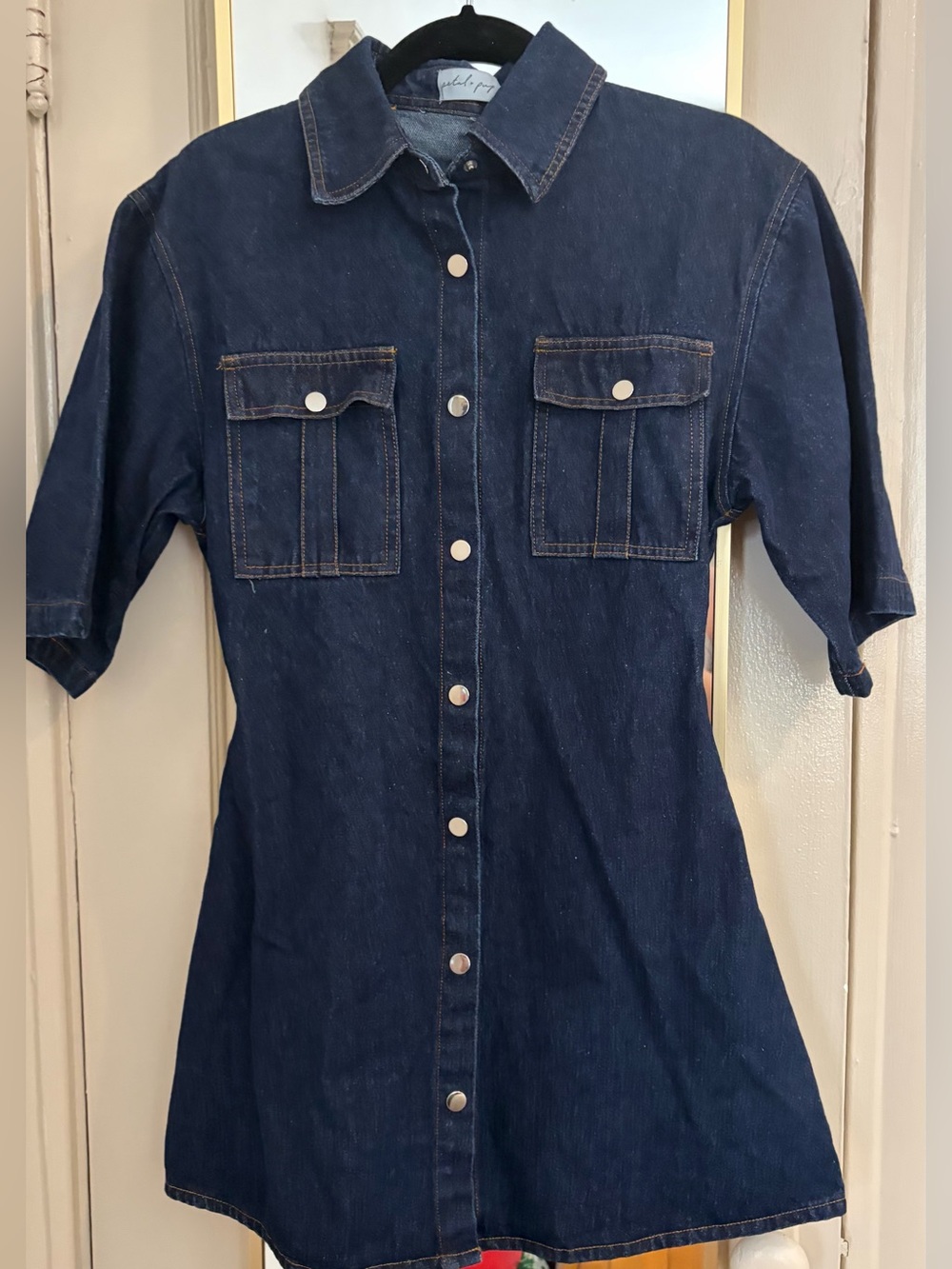 Petal & Pup Denim Shirt Dress